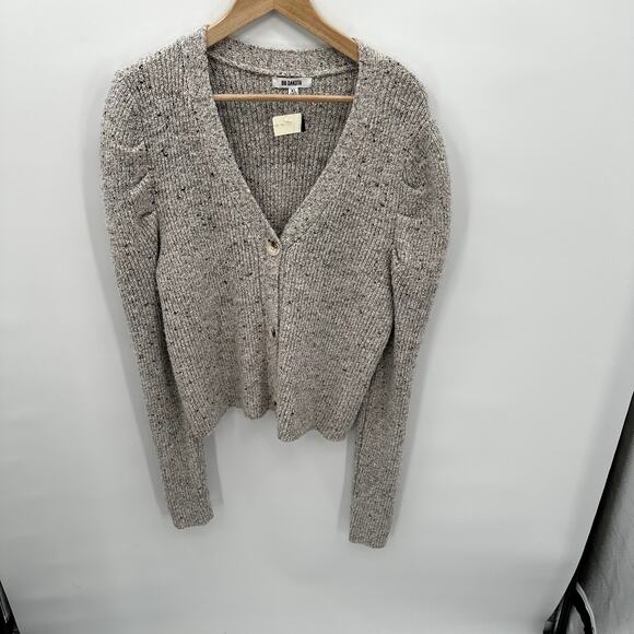 BB DAKOTA NWT Peri Puff Marled Cardigan Sweater // XL - Picture 4 of 10